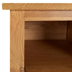vidaXL Shoe Rack | Natural Oak | Solid Oak Wood, MDF | Medium | Shoe Rack 5