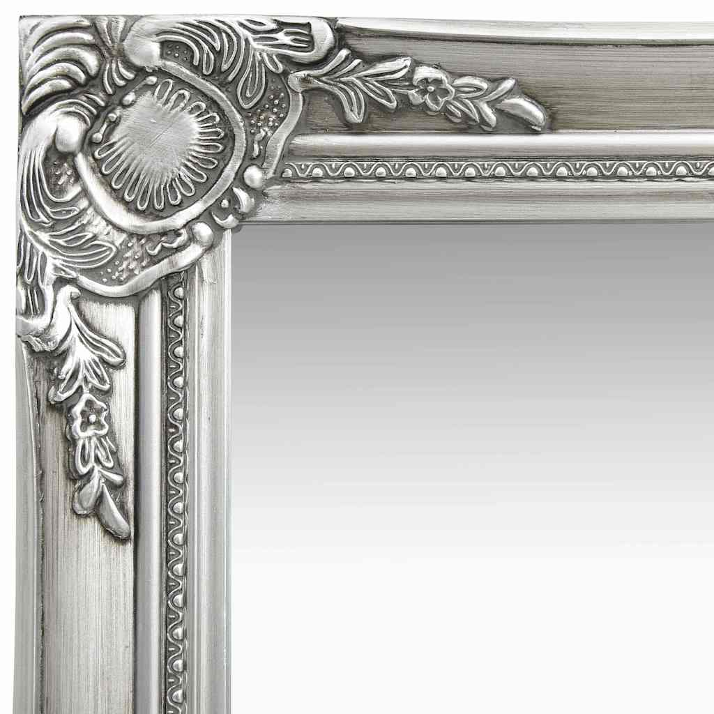vidaXL Wall Mirror | Silver | Wood, Glass, Engineered wood | 40 x 40 cm 3