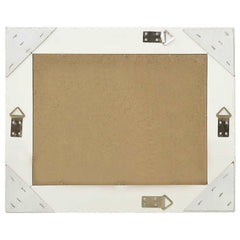 vidaXL Wall Mirror | White | Wood, glass, engineered wood | 50x40 cm 3