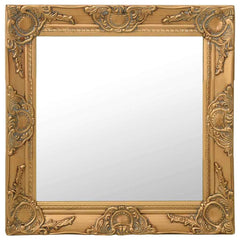 vidaXL Wall Mirror | Gold | Wood, glass, engineered wood | Medium 1