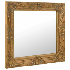 vidaXL Wall Mirror | Gold | Wood, glass, engineered wood | Medium 2