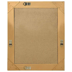 vidaXL Wall Mirror | Gold | Wood, glass, engineered wood | 50x60 cm | Mirror 3