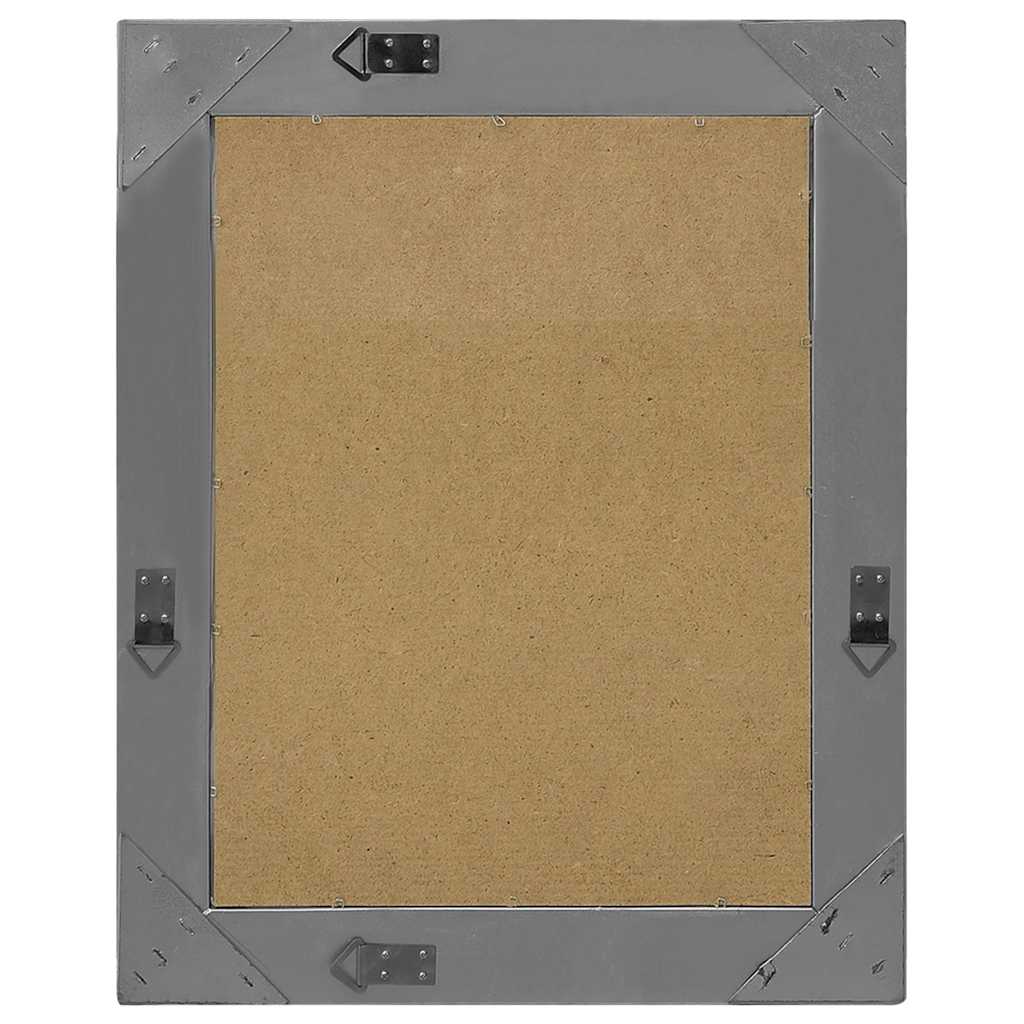 vidaXL Wall Mirror | Black | Wood, glass, engineered wood | 50x60 cm | Mirror 3