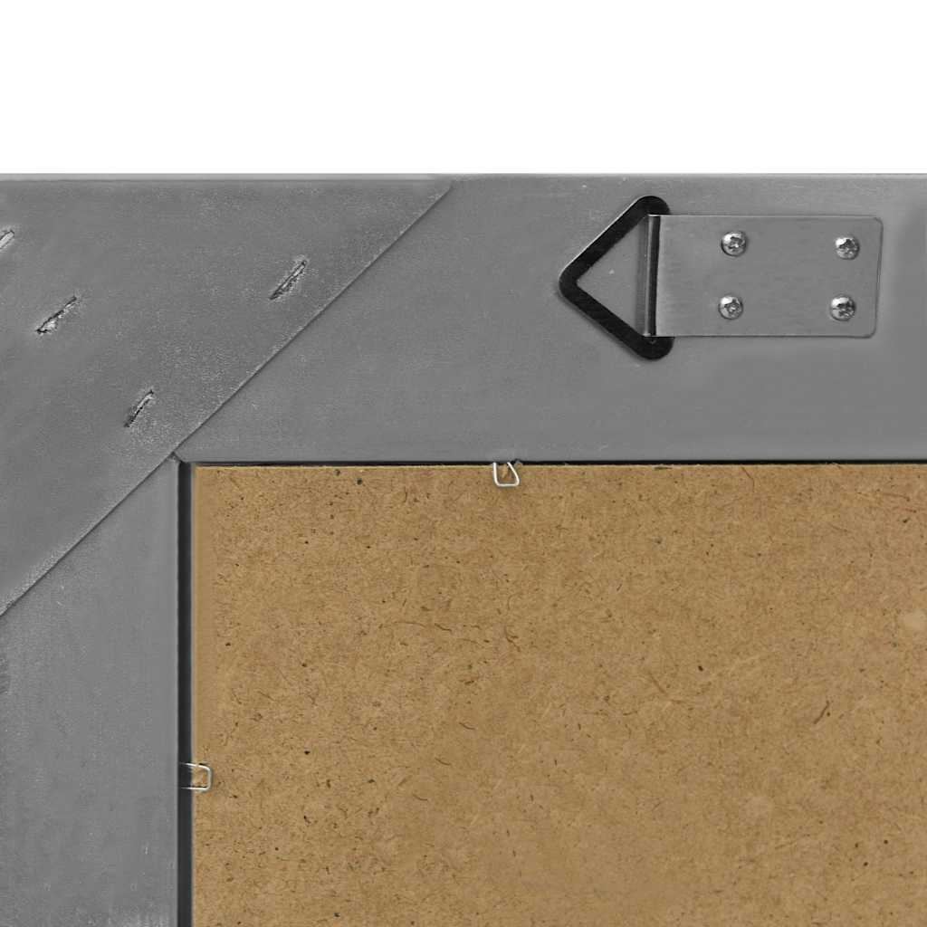 vidaXL Wall Mirror | Black | Wood, glass, engineered wood | 50x60 cm | Mirror 5