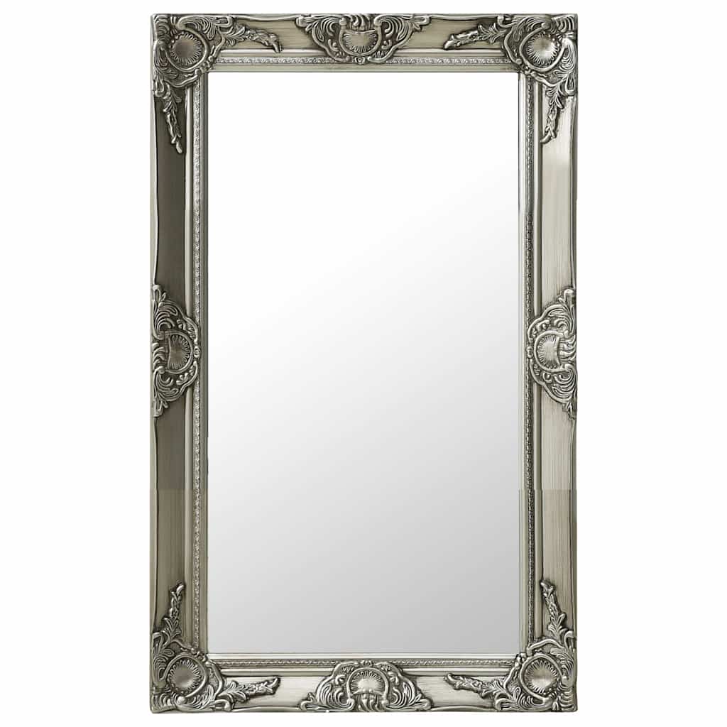 vidaXL Wall Mirror | Silver | Wood, glass, engineered wood | Medium 1