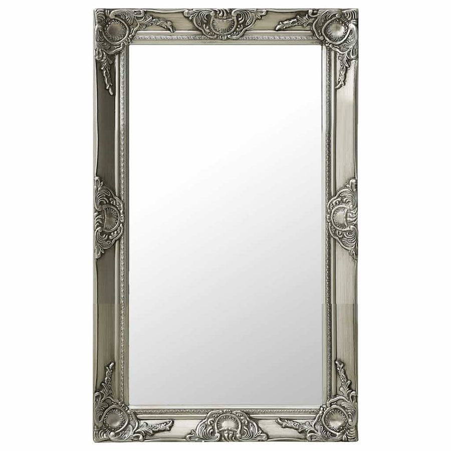 vidaXL Wall Mirror | Silver | Wood, glass, engineered wood | Medium 1