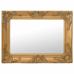 vidaXL Wall Mirror | Gold | Wood, glass, engineered wood | 60 cm x 40 cm 1