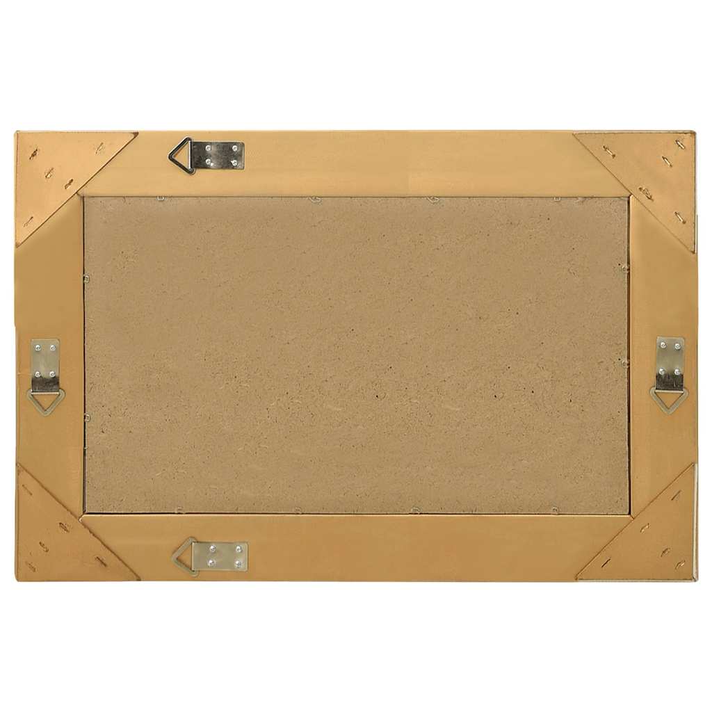 vidaXL Wall Mirror | Gold | Wood, glass, engineered wood | 60 cm x 40 cm 3