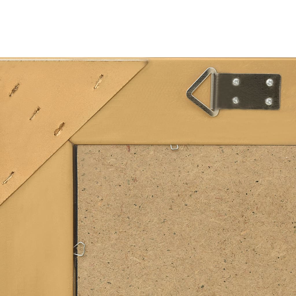 vidaXL Wall Mirror | Gold | Wood, glass, engineered wood | 60 cm x 40 cm 5