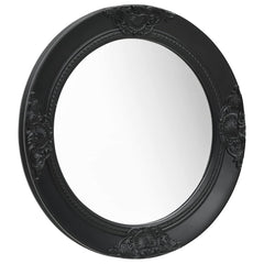 vidaXL Wall Mirror | Black | Wood, glass, engineered wood | Medium 1