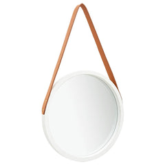 vidaXL Wall Mirror | White and brown 1