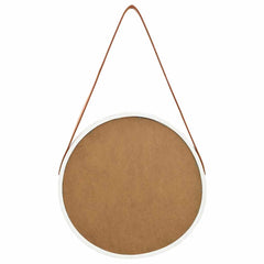 vidaXL Wall Mirror | White and brown 5