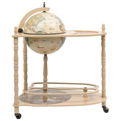 320908 vidaXL Freestanding Globe Bar Wind Stand Eucalyptus Wood Green 2