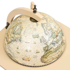 320908 vidaXL Freestanding Globe Bar Wind Stand Eucalyptus Wood Green 4