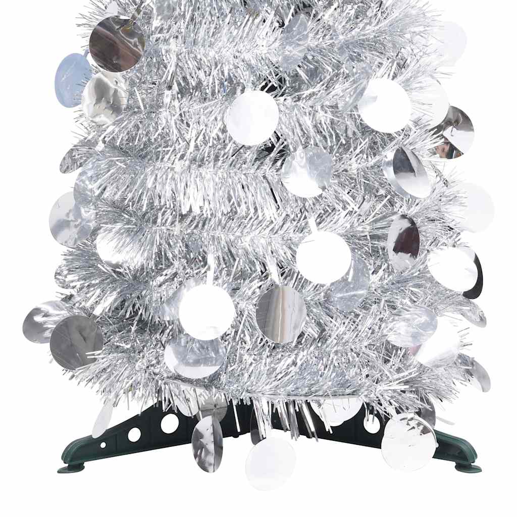 Artificial Christmas Trees PET Silver, image 3