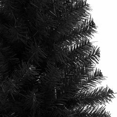 vidaXL Artificial Christmas Tree with Stand Black 180 cm PVC 5