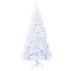 vidaXL Artificial Christmas Tree with Thick Branches White 180 cm PVC 3