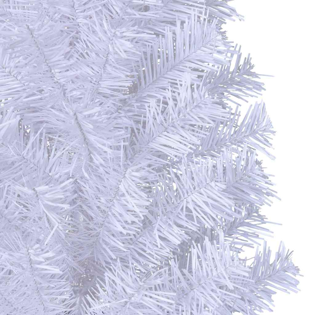 vidaXL Artificial Christmas Tree with Thick Branches White 210 cm PVC 5