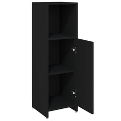 vidaXL Bathroom Cabinet | Black | Engineered wood | Medium | Bathroom Cabinet 5
