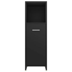 vidaXL Bathroom Cabinet | Black | Engineered wood | Medium | Bathroom Cabinet 6