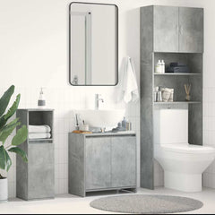 vidaXL Bathroom Cabinet Concrete Grey 60x33x60 cm Engineered Wood 1