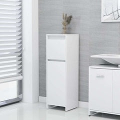 Bathroom Cabinet 30x30x95 cm Engineered Wood White