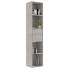 vidaXL Book Cabinet | Concrete Grey | Engineered Wood | Medium | Book Cabinet 3