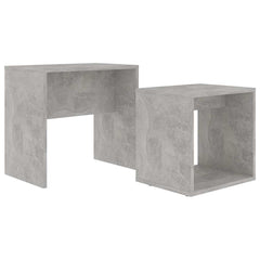 vidaXL Coffee Table | Concrete grey | Engineered wood | Small | Stackable 2