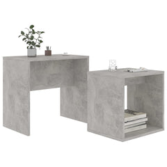 vidaXL Coffee Table | Concrete grey | Engineered wood | Small | Stackable 3