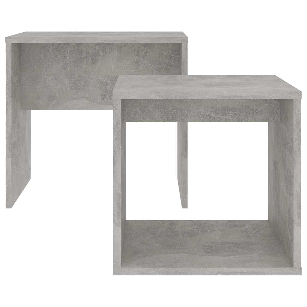vidaXL Coffee Table | Concrete grey | Engineered wood | Small | Stackable 4