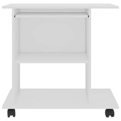 vidaXL Computer Desk | White | Engineered wood | Compact | Pull-Out 4