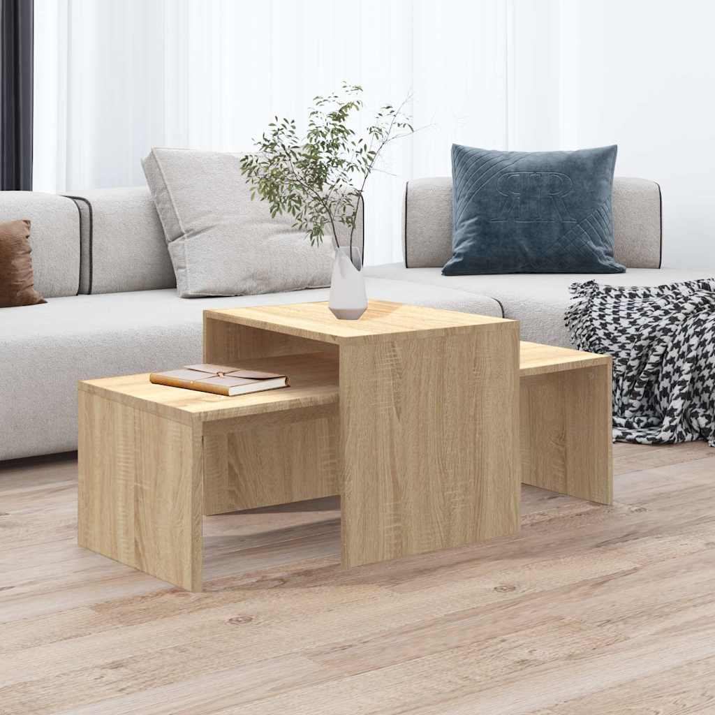 vidaXL Table | Sonoma Oak | Engineered wood | Standard | Stackable | Table 1