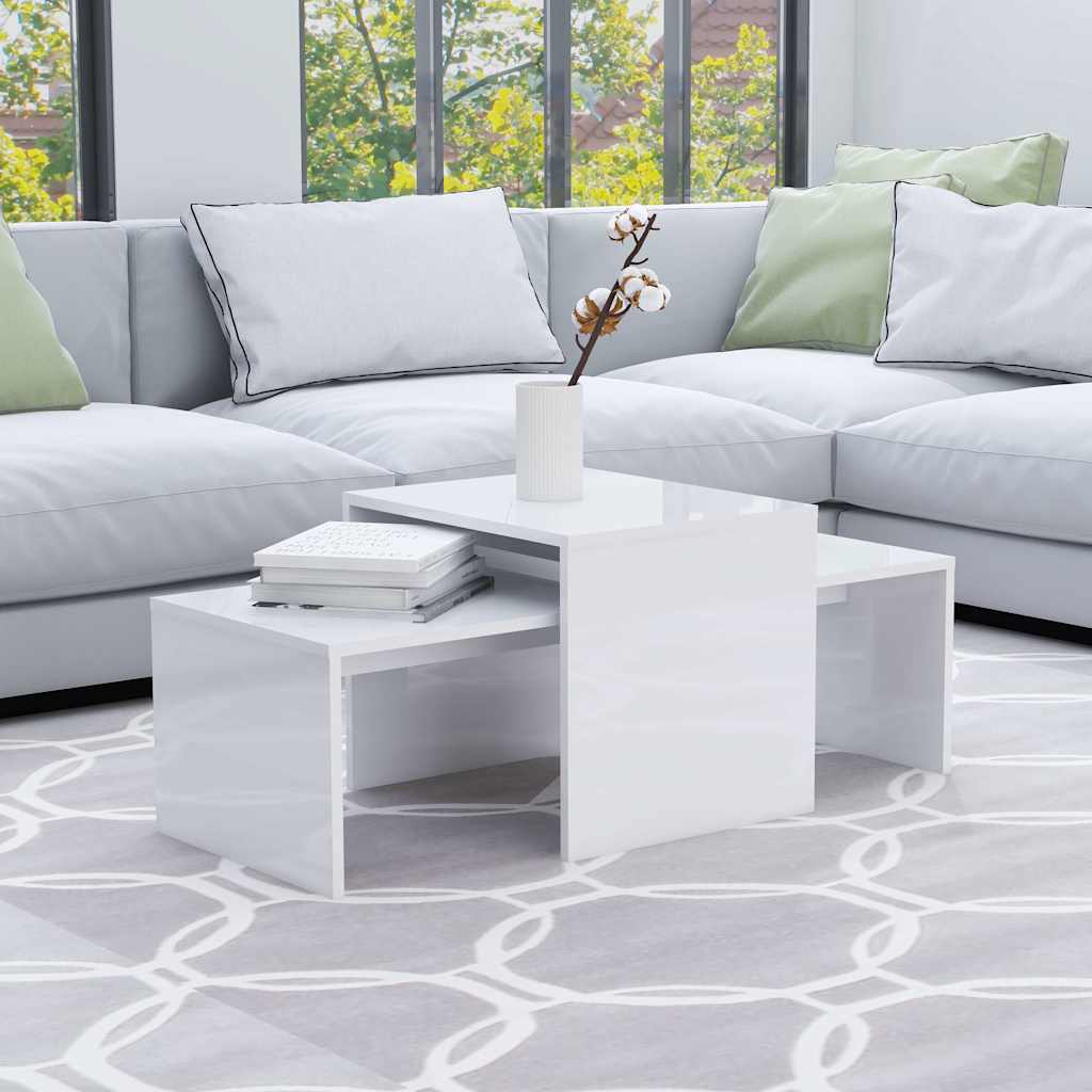 vidaXL Coffee Table Set 100x48x40 cm Engineered Wood