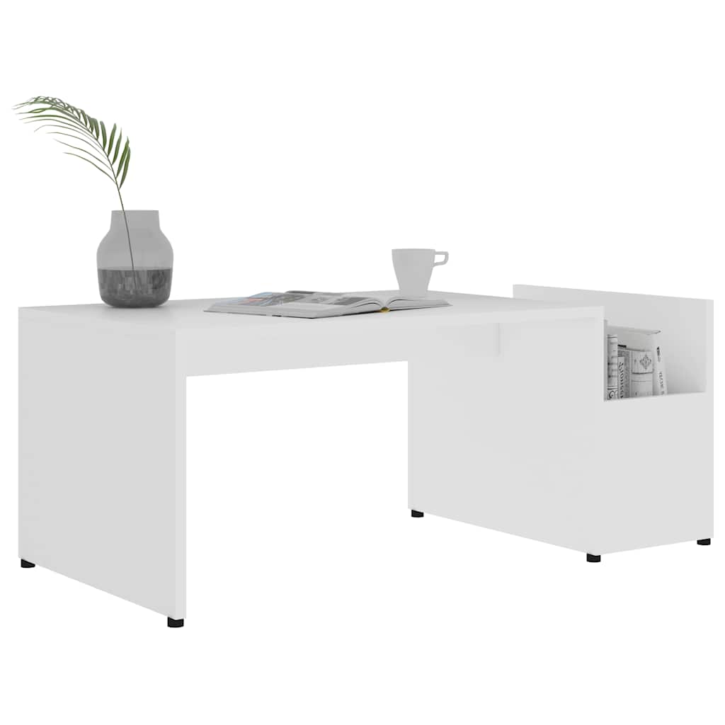 vidaXL Coffee Table | White | Engineered wood | Medium | Storage | Coffee Table 3