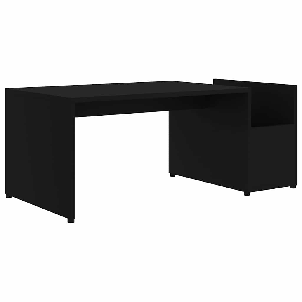 vidaXL Coffee Table | Black | Engineered wood | 90 x 45 x 35 cm | Coffee Table 2