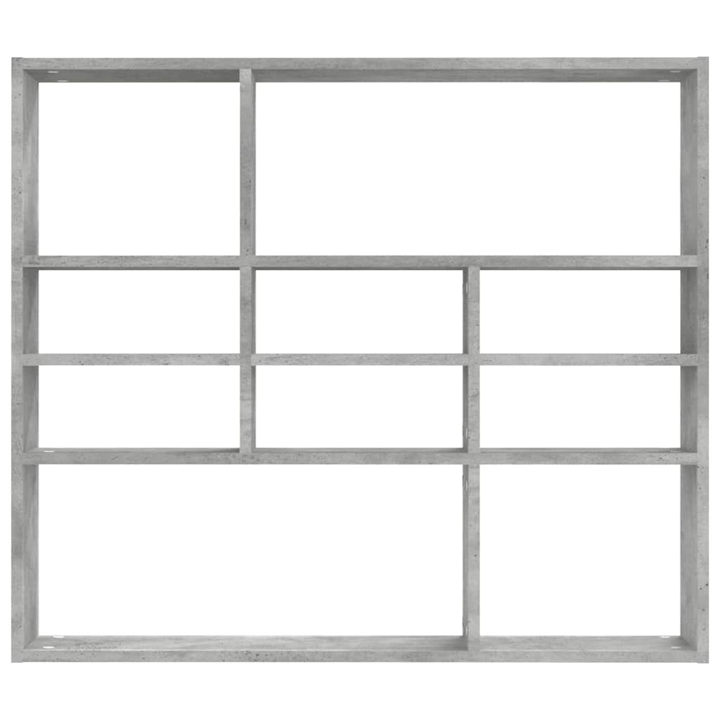 vidaXL Wall Shelf | Concrete Grey | Engineered Wood | Medium | Wall Mounted 4