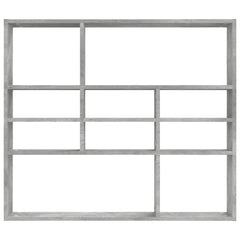 vidaXL Wall Shelf | Concrete Grey | Engineered Wood | Medium | Wall Mounted 4