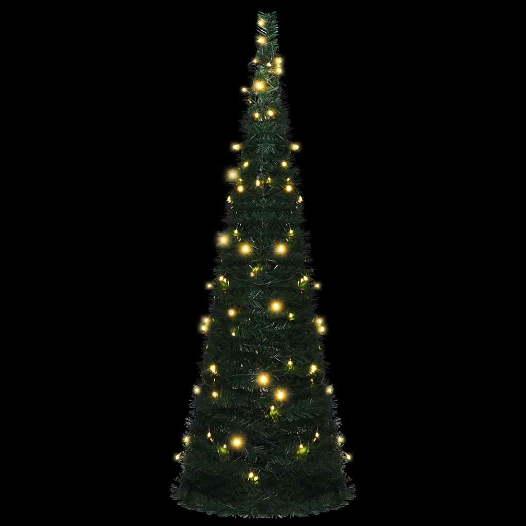 Artificial Christmas Tree Pop-up 50 LEDs Green 120 cm 180 cm 60 cm