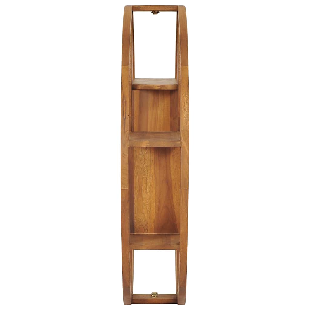 320772 vidaXL Yin Yang Wall Shelf 100x20x100 cm Solid Teak Wood 4