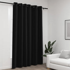 vidaXL Linen-Look Blackout Curtains with Gromments Anthracite 290x245cm 1
