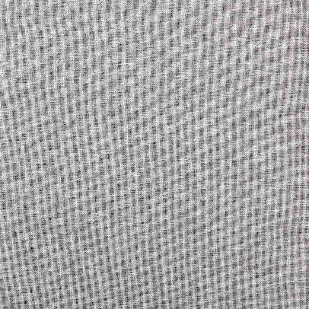 vidaXL Linen-Look Blackout Curtains with Hooks 2 pcs Grey 140x225 cm 3