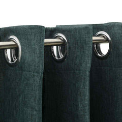 vidaXL Linen-Look Blackout Curtains with Grommets Green 290x245cm 3