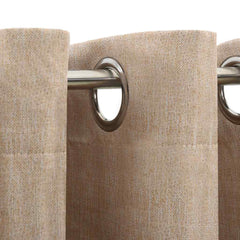 vidaXL Linen-Look Blackout Curtains with Grommets 2pcs Beige 140x175cm 3
