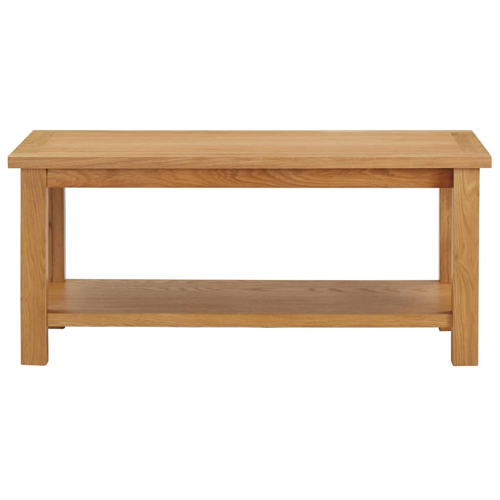 289194 vidaXL Coffee Table 90x45x40 cm Solid Oak Wood 2
