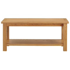 289194 vidaXL Coffee Table 90x45x40 cm Solid Oak Wood 2