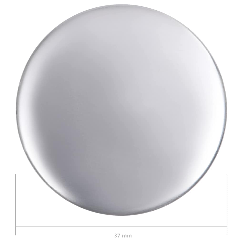 vidaXL Pinback Button Parts 500 Sets 37 mm 6