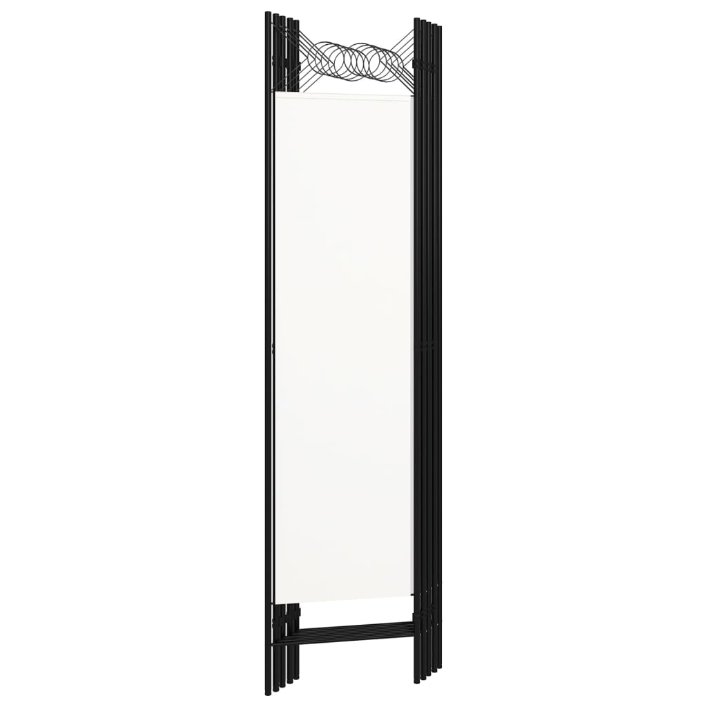 320707 vidaXL 5-Panel Room Divider White 200x180 cm 4