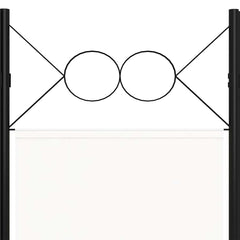 320707 vidaXL 5-Panel Room Divider White 200x180 cm 5