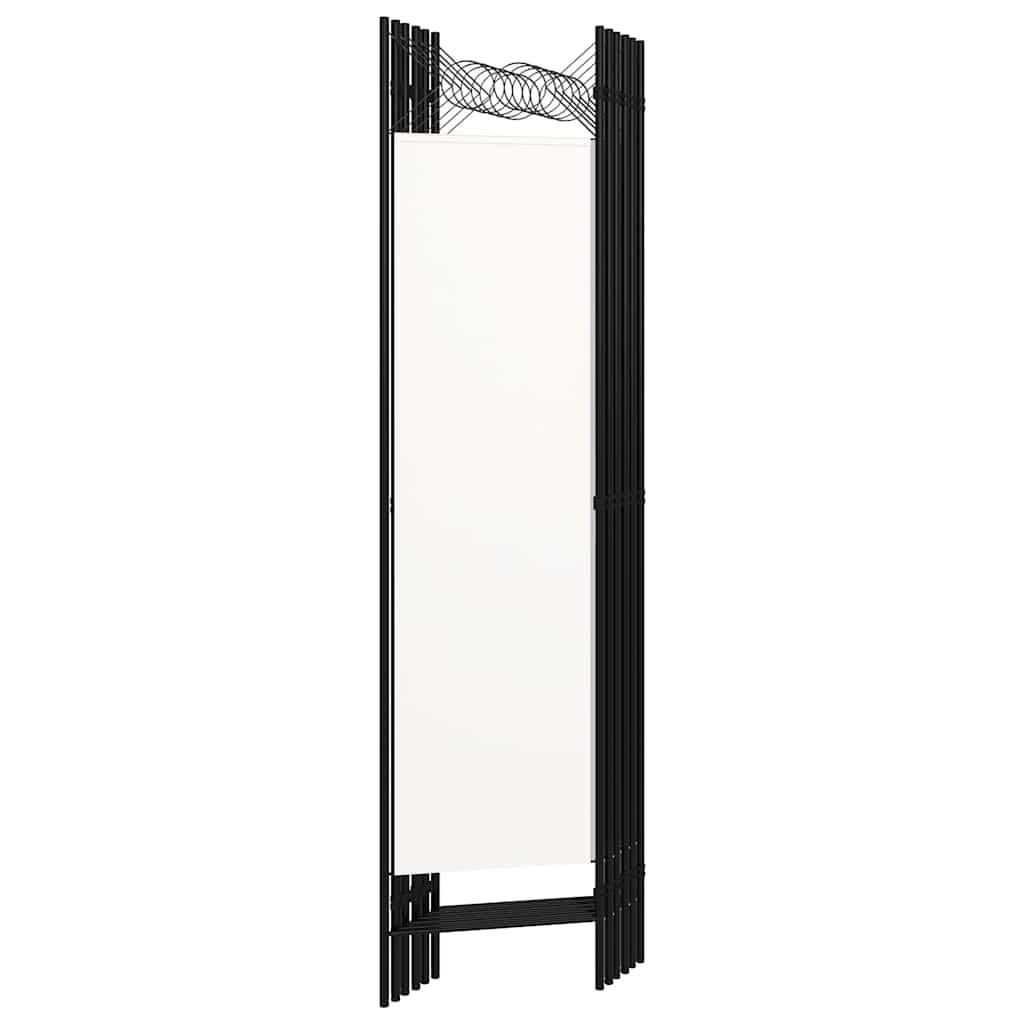 320711 vidaXL 6-Panel Room Divider White 240x180 cm 4