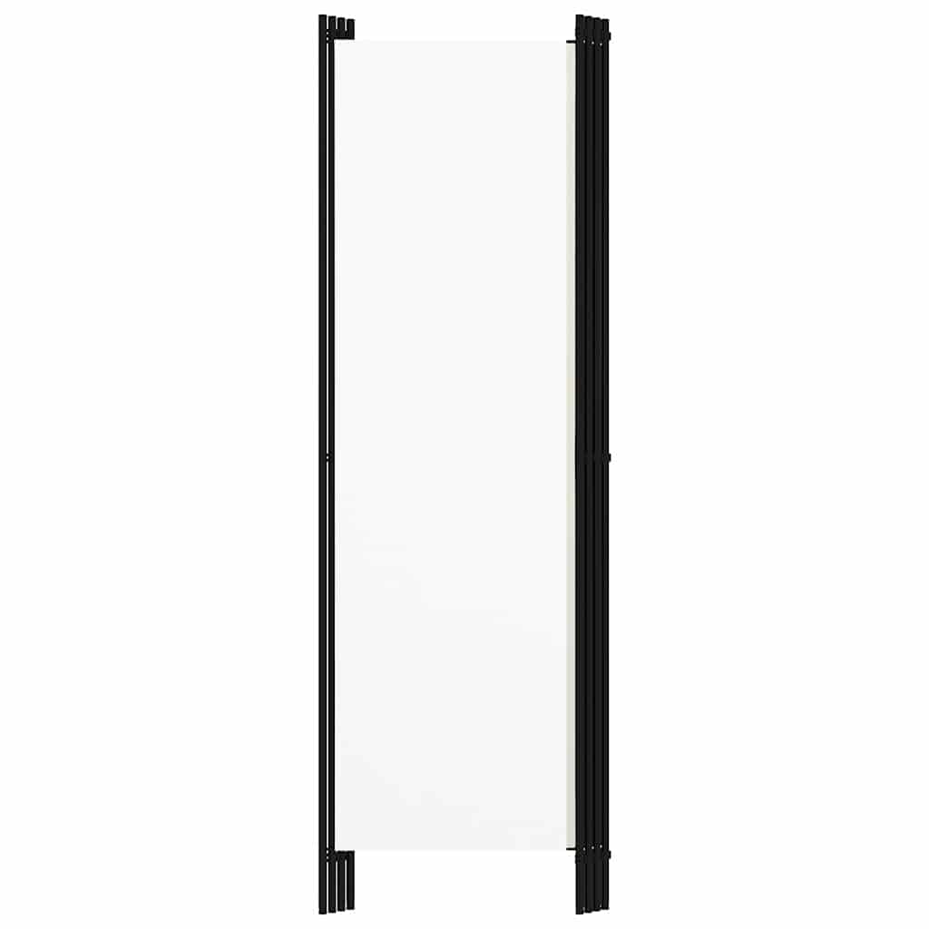 vidaXL 4-Panel Room Divider White 200x180 cm 4
